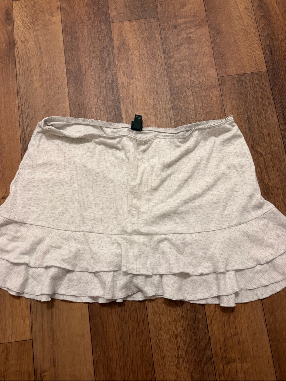 wild fable Cream Ruffle Mini Skirt